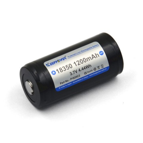 Akumuliatorius 18350 3.7V 1200mAh Li-ion 